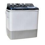 Washing Machine, Semi-Automatic Top Load, Twin Tub, 10Kg, White & Grey-Mika