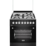 Mika Standing Cooker, 60cm x 60cm, 3G+1E, Electric Oven, 6F, with Rotisserie, Black MST6231BXTR6