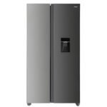 Mika Fridge, 595L, 2 Door Side By Side, No Frost (Frost Free), INVERTER Compressor, Inox Line Brush MRNF2DW595XLBV