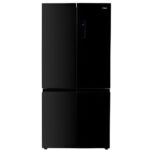 Mika Fridge, 592L, 4 Door Bottom Mount Freezer, No Frost (Frost Free), INVERTER Compressor, Black Glass MRNF4D592GBV