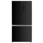 MIKA Fridge, 522L, 4 Door Bottom Mount Freezer, No Frost(Frost Free), INVERTER Compressor, Black Glass MRNF4D522GBV