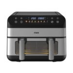 MIKA Air Fryer, Duo, Digital, 10L, Black & Stainless Steel MAFDW2310DB