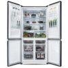 MIKA Fridge, 592L, 4 Door Bottom Mount Freezer, No Frost, INVERTER Compressor, Inox Line Brush MRNF4D592XLBV
