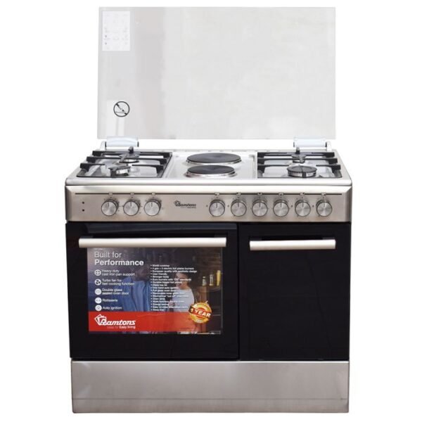 RAMTONS 4GAS + 2 ELECTRIC 90X60 INOX COOKER- RF/498