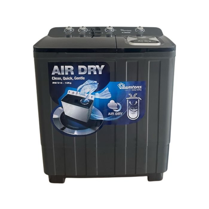 RAMTONS TWIN TUB SEMI AUTOMATIC 10KG WASHER - RW/215