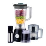 MIKA Blender, 1.5L, 4 in 1, with Grinder, Chopper & SS Filter, 400W, Black MBLR304B