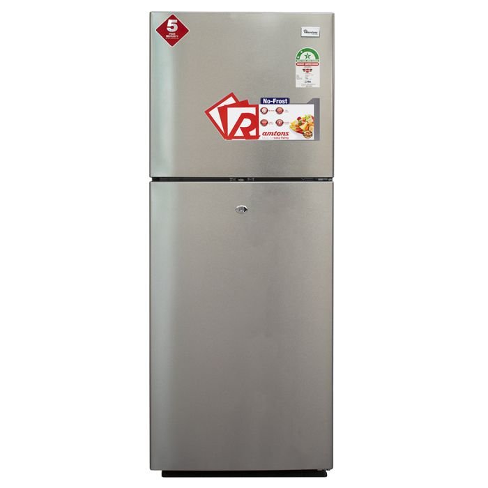 RAMTONS 188 LITRES DOUBLE DOOR NO FROST FRIDGE, SILVER- RF/329
