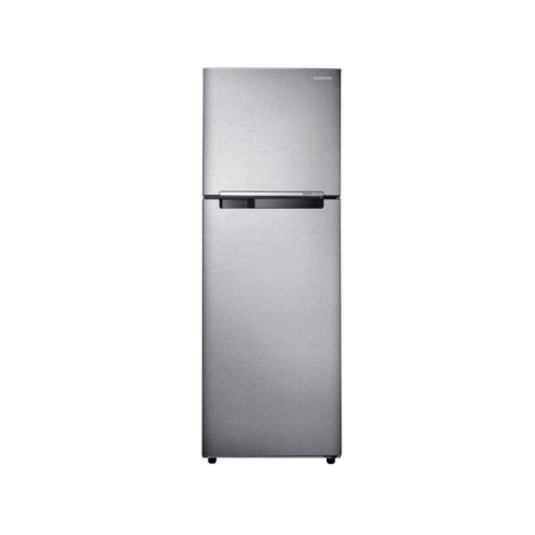 SAMSUNG Fridge, 2 Door Top Mount Freezer No Frost, 203L, INVERTER Compressor, Silver RT26HAR2DSA