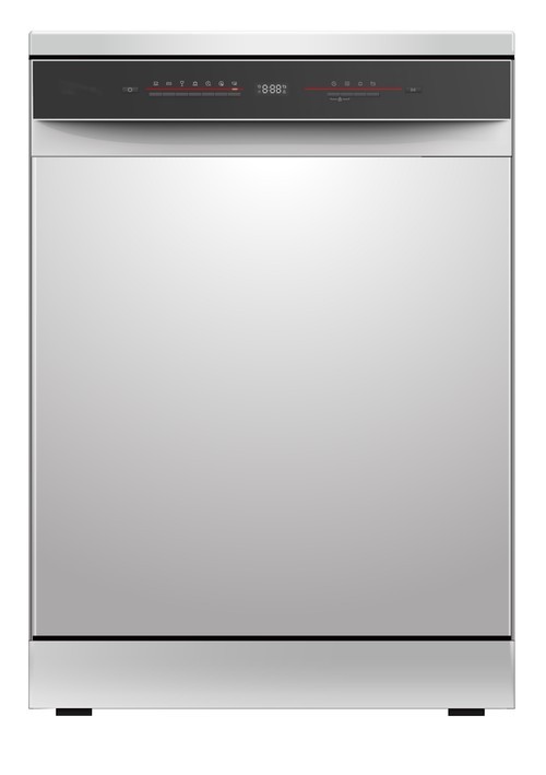 MIKA Dish Washer, INVERTER MOTOR, 15 Place Setting, 8 Wash Programs, Silver MDWFB1501P8SNV